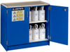 Justrite Haz-Alert 2 1/2 L Blue Hazardous Material Storage Cabinet - 36 in Width - 35 3/4 in Height - Under Counter - 697841-00662 - 697841-00662 - R. S. Hughes Company, Inc.
