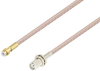 Snap-On MMBX Plug to SMA Female Bulkhead Cable 24 Inch Length Using RG316 Coax - PE3C4017-24 - Pasternack
