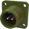 connector,box receptacle,class a,size 12s,2 #16 solder pin contact,olive drab - 70009991 - Allied Electronics, Inc.