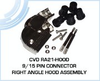 9/15 Pin Connector Right Angle Hood Assembly -- CVD RA21-HOOD