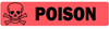 Poison with Cross Skull Image Veterinary Label - LV-VET-119 - LabelValue