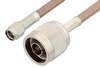 SMA Male to N Male Cable 36 Inch Length Using RG400 Coax, RoHS - PE3614LF-36 - Pasternack