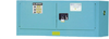 Justrite Sure-Grip EX 12 gal Blue Hazardous Material Storage Cabinet - 43 in Width - 18 in Height - 697841-11245 - 697841-11245 - R. S. Hughes Company, Inc.