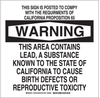Brady B-401 Polystyrene Rectangle White Chemical, Biohazard, Hazardous & Flammable Material Sign - 14 in Width x 10 in Height - 18195 - 754473-16515 - R. S. Hughes Company, Inc.