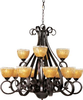 13418AIOI Large Chandeliers-Glass Shade - 471865 - Capital Lighting, Inc.