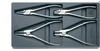 6702 - Set with 4 pliers, chrome plated - 96650004 - Stahlwille North America