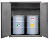 Justrite Sure-Grip EX 110 gal Gray Hazardous Material Storage Cabinet - 59 in Width - 65 in Height - Floor Standing - 697841-11506 - 697841-11506 - R. S. Hughes Company, Inc.