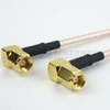 RA SMC Plug to RA SMC Plug Cable RG-316 Coax in 48 Inch - FMC2828315-48 - Fairview Microwave Inc.