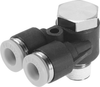 Push-in T-fitting - QSYLV-1/2-1/2-U - Festo Corporation