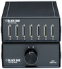 DB25 6-to-1 Manual Desktop Switch FFFFFFF All Leads - SW059A - Black Box