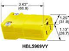 Connector, Power Entry, Receptacle, 15A; Connector Type Hubbell Wiring Devices - 35B777 - Newark, An Avnet Company