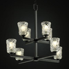 GLA-8828-16-CLRT-MBLK Mid. Chandeliers-Glass Up - 670941 - Capital Lighting, Inc.