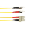 2m (6.5ft) STSC YL OM2 MM Fiber Patch Cable INDR Zip OFNR - FOCMR50-002M-STSC-YL - Black Box