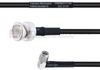 BNC Male to RA SMA Male MIL-DTL-17 Cable M17/28-RG58 Coax in 200 cm - FMHR0117-200CM - Fairview Microwave Inc.