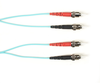 10m (32.8ft) STST Aqua OS2 SM Fiber Patch Cable INDR Zip OFNP - FOCMPSM-010M-STST-AQ - Black Box