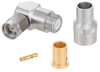 Right Angle SMA Male (Plug) Precision Connector for LL142 Cable, Clamp/Solder - FMCN1083 - Fairview Microwave Inc.