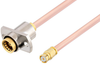 Slide-On BMA Jack 2 Hole Flange to SMP Female Cable 6 Inch Length Using RG405 Coax - PE3C4894-6 - Pasternack