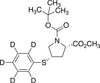 (2S,4S)-4-(Phenylthio)-1,2-pyrrolidinedicarboxylic-d5 Acid.. -- P337067 - Image