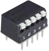 Switch, Dip, 5 Position, Spst, Piano; No. Of Circuits Alcoswitch Te Connectivity - 88K0741 - Newark, An Avnet Company