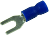 Terminal, Spade/fork, #6, Crimp, Blue; Product Range Multicomp Pro - 34P2381 - Newark, An Avnet Company