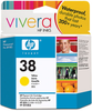 HP 38 C9417A OEM Yellow Ink - 102006990 - LaserCycle