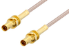 1.0/2.3 Jack Bulkhead to 1.0/2.3 Jack Bulkhead Cable 12 Inch Length Using RG316 Coax, RoHS -- PE3C0441-12 - Image