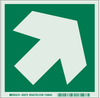 Brady Bradyglo B-324 Polyester Square Green Door, Gate & Pathway Sign - 6 in Width x 6 in Height - 59279 - 754476-59279 - R. S. Hughes Company, Inc.