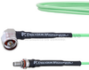 Low Loss RA N Male to SMA Female Bulkhead Cable LL160 Coax in 100 CM and RoHS - FMCA1720-100CM - Fairview Microwave Inc.