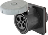 Power Entry Conn, Skt, 3P4W, 100A, Black; Current Rating Hubbell Wiring Devices - 71AC5517 - Newark, An Avnet Company