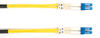 20m (65.6ft) LCLC YL OS2 SM Fiber Patch Cable INDR Zip OFNR -- FOSM-020M-LCLC - Image