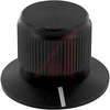 Knob;Push to Turn;Shaft Sz 0.25in;Panel;Saw Cut;Black Matte;Aluminum;4-40 - 70126087 - Allied Electronics, Inc.