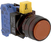 Switch,NON-Illuminated,Pushbutton,ROUND,FLUSH,Momentary,1NO,RED - 70174968 - Allied Electronics, Inc.