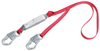 Protecta PRO Pack Red Shock-Absorbing Lanyard - 6 ft Length - 840779-01149 - 840779-01149 - R. S. Hughes Company, Inc.