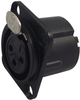 Xlr Audio Connector, Jack, 3, Panel Mount, Metal Body, Gold Plated Contacts Rohs Compliant Neutrik - 53M9471 - Newark, An Avnet Company