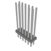 Headers, Male Pins - 612-MTMM-106-15-T-D-620-ND - DigiKey