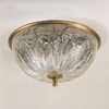 Gunnersbury Flush Ceiling Light - CLA01/BR with CLA01/A - Vaughan Designs, Inc.