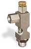 (Formerly B1628-3-S01X00), Angle Small Sight Feed Valve, Solid Gasket, 1/8” Female NPT Inlet, 1/8” Male NPT Outlet, Handwheel -- B1628-112B2HW - Image