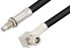 SMC Plug Right Angle to SMC Jack Bulkhead Cable 24 Inch Length Using RG223 Coax - PE34480-24 - Pasternack