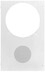 Grille-Clock/Speaker, Steel, Surface, 26in L x 14.5in H, White - MC-701 - Visual Sound, Inc.