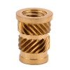 E-Z Sonic™ Threaded Insert for Plastic - Straight - Flanged - 10-24 -- FL-124-HI - Image