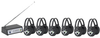 Hamilton Wireless Listening Center, 6 Station with Headphones and Transmitter, Multi Frequency - W906-MULTI - Visual Sound, Inc.