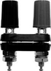 Dual Binding Post, Panel, Black/red; Product Range Abbatron Hh Smith - 01C2000 - Newark, An Avnet Company