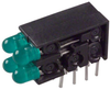 Indicator, Led Pcb, 4Led, 3Mm, Green, 2.1V; Led Color Dialight - 30K4367 - Newark, An Avnet Company