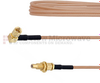RA SSMC Plug to SSMC Jack Bulkhead Cable RG178 Coax in 6 Inch - FMCA1459-6 - Fairview Microwave Inc.