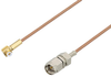 Snap-On MMBX Plug Right Angle to SMA Male Cable 6 Inch Length Using RG178 Coax - PE3C3990-6 - Pasternack