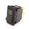 Eaton EURO-SR Rocker Switch, DPST, On-Off, One Green, 8007K43N313VDC32 -- 43113 - Image
