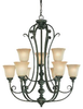 24229-MB Mid. Chandeliers-Glass Up - 445193 - Capital Lighting, Inc.