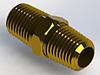 Check Valves, Ball Type - NPT Connection; NPT Nipple, NPT Adapter -- ELCH-0-BR - Image