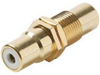 Round Cavity Decorator Style RCA Jack to RCA Jack Coupler, W - 603679 - Computer Network Accessories, Inc.