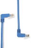 6FT Blue CAT5e 100MHz Angle Patch Cable UTP CM Molded Down-Up - EVNSL21E-0006-90DU - Black Box